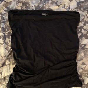 Abercrombie & Fitch Black Off-the-Shoulder Modal-Blend Top